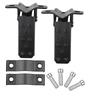 1/2Pair Black Motorcycle Passenger Foot Peg Folding Retro Motorcycle Clamp-on Foot Step Pegs Motorbike Modified Parts