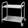 2-Tier Stainless Steel Kitchen Utility Cart