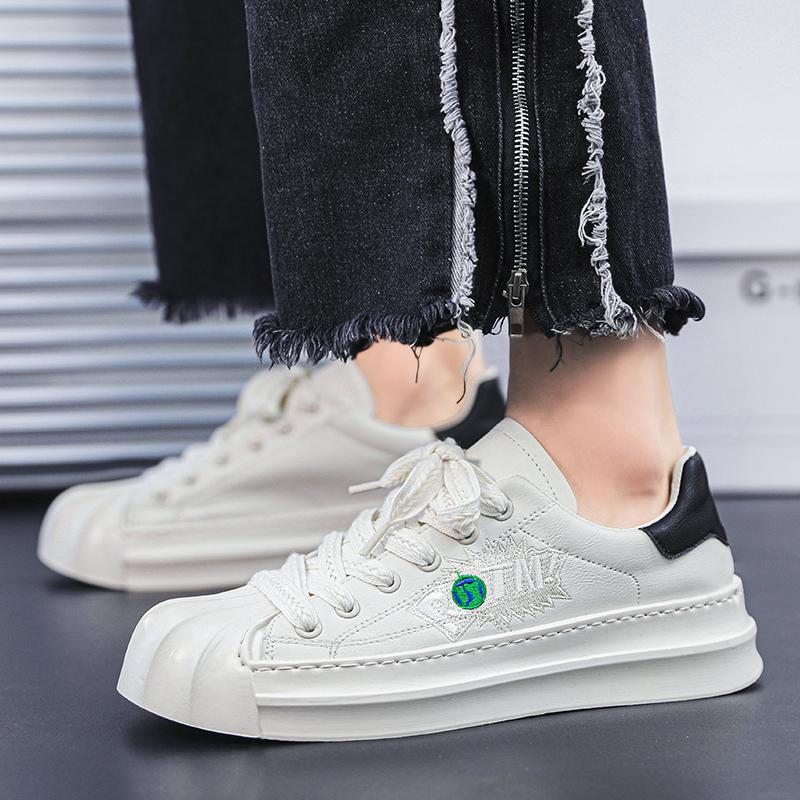 Shell head board shoes Harajuku style student leisure niche tide and height-increasing sports shoes