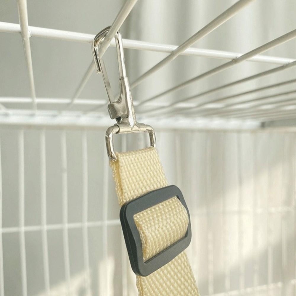 Suspended Swing Cat Warm Hammock Round High Side Cat Swing Bed Cozy Bottom Waterproof Cat Hanging Basket for Pet Cage