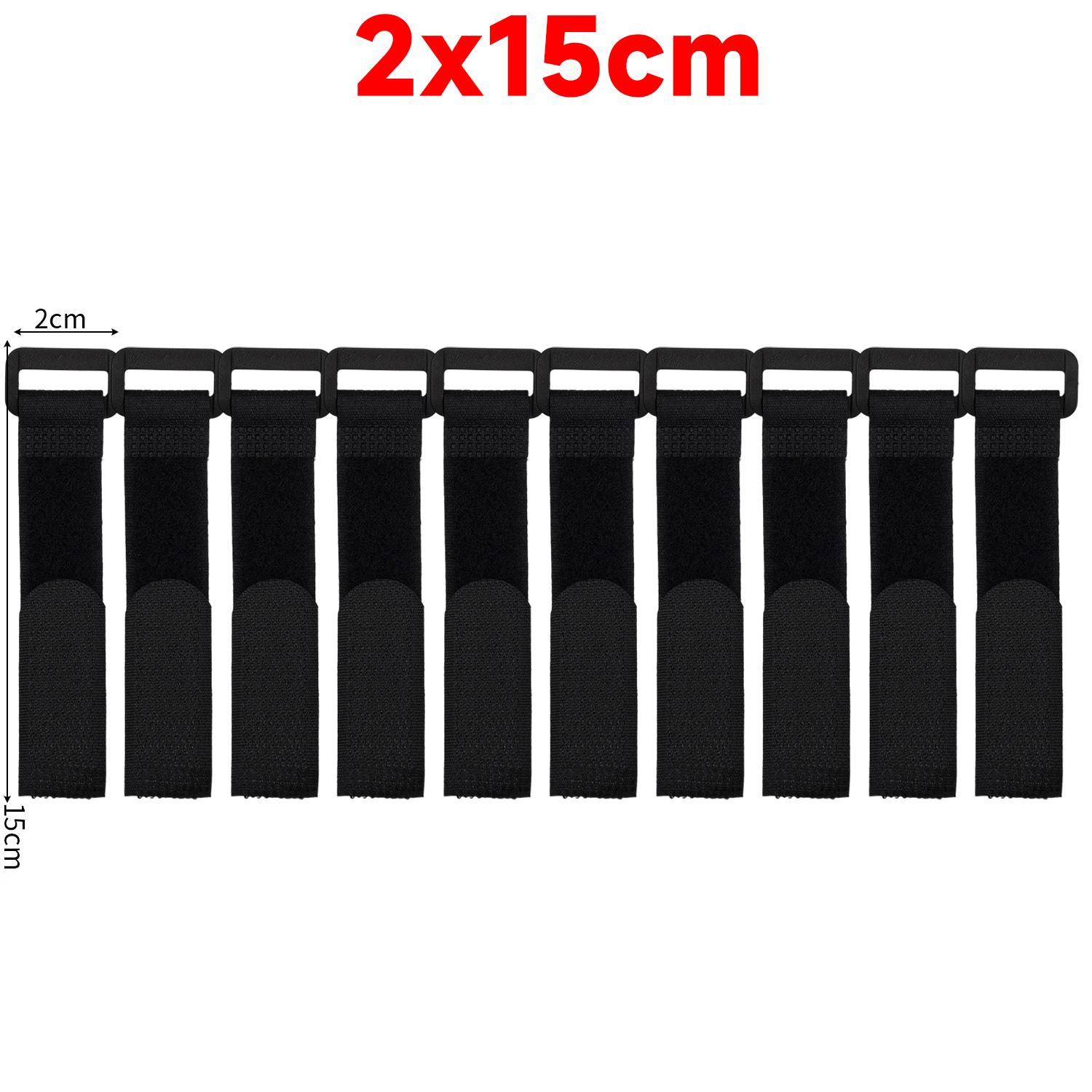 

100/10pcs Reusable Hook and Loop Tie-downs Adjustable Nylon Cable Ties Nylon Fasteners Cord Straps Organizer for Securing Wires 10PCS