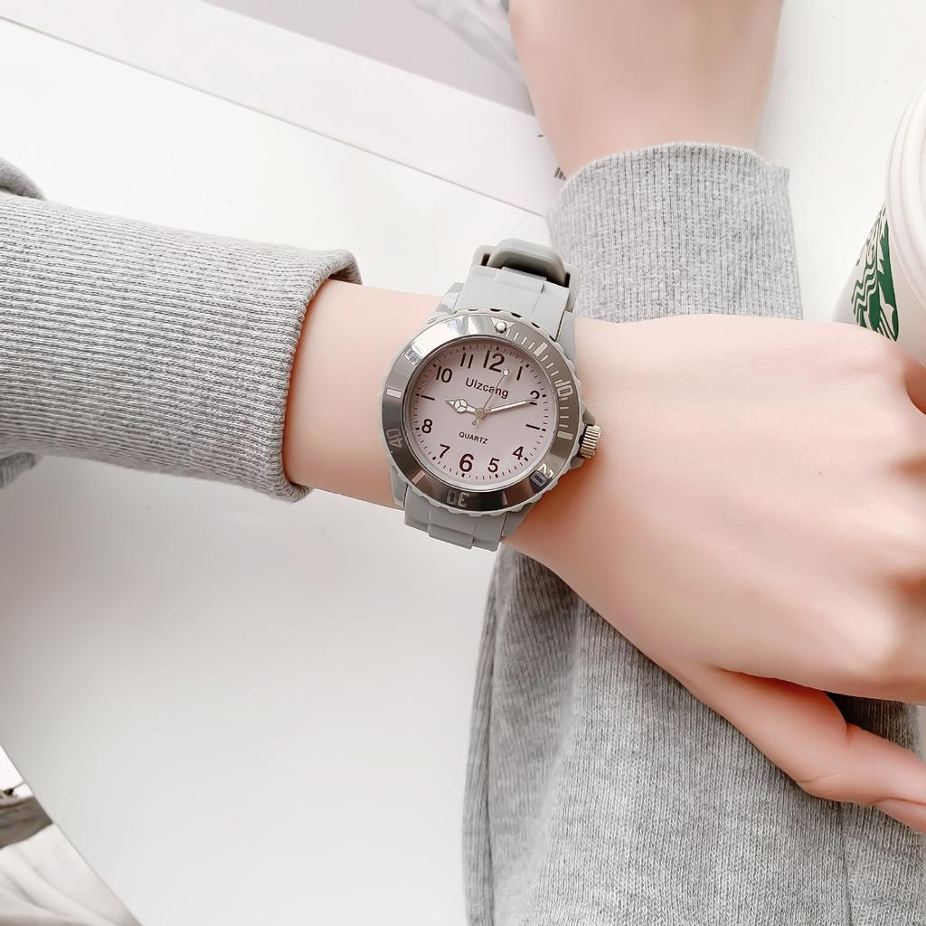 Kids Exam Watch Girls Boys Elementary School Waterproof Imitation Drop Macaron Little Fresh Sport Jelly Candy Color