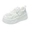 Thick-soled Mesh White Shoes Women's 2025 Summer New Fashion Versatile Comfortable Sports Leisure Lightweight Non-slip Board Shoes