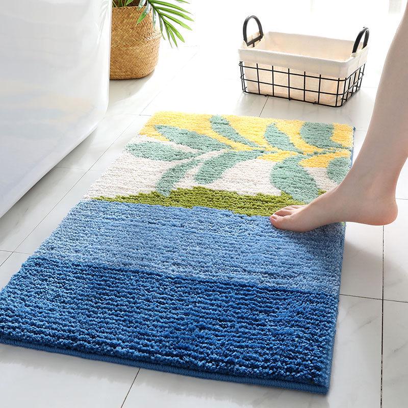 Temu Anti-Slip Bathroom Floor Mat: Water-Absorbing Toilet Door Mat & Washroom Carpet