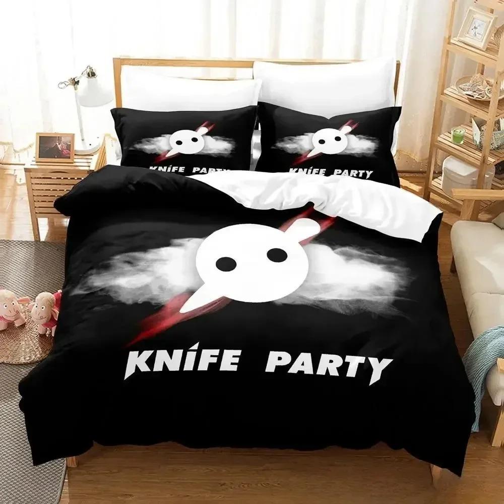 

Knife Party Abandon Ship Bedding Set Single Twin Full Queen King Size Bed Set Aldult Kid Bedroom Duvetcover Sets Anime Bed Sheet EU Single(135*200cm)3pcs