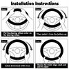 Soft Fluffy Steering Wheel Cover Non-Slip Grip Universal Car Interior Accessory