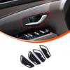 Glossy Black Inner Door Handle Bowl Trim Cover For Hyundai Santa Cruz +