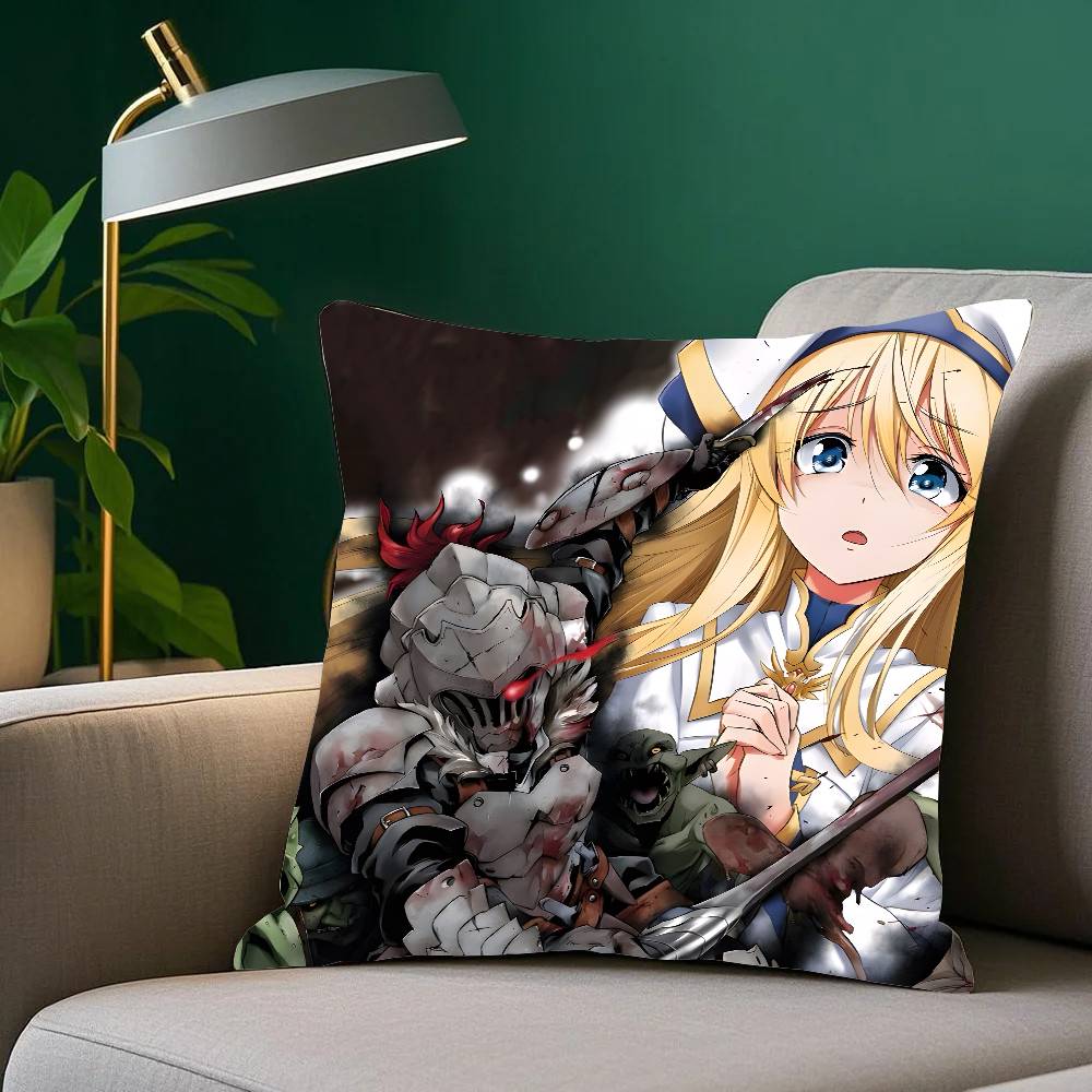 Anime G-Goblin Slayer Pillow Case Home Decor Throw For Sofa Bed Car Room Decor Gift Idea