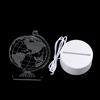 3D Plate Led Lamp Creative Night Lights Novelty Illusion Night Lamp Table Lamp Home Decorative Gift