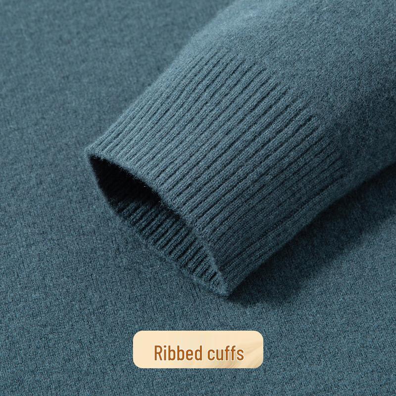 Herregenser i 100% merinoull med rund hals