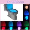 Modern Minimalist Toilet Night Light With 8 Color Led Sensor For Bathroom Ambiance