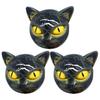 Cat Head Figurine Black Cat Stone Hand-Carved Healing Stone Resin
