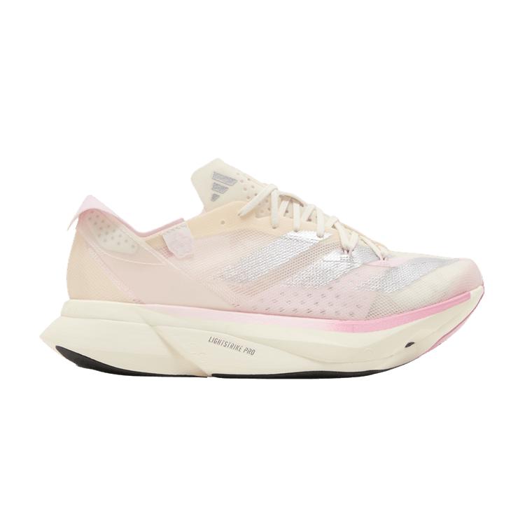 

adidas Adizero Adios Pro 3 Chalk White Silver Metallic Clear Pink (Wom 36.5
