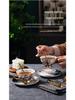 Exquisite Wood Grain Ceramic Tea Set with Saucer - Premium Bone China Cup for Afternoon Tea