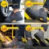 Pantofi de lucru de siguranță pentru bărbați cu bombeu din oțel - Antiderapante, Anti-impact, Anti-perforare, Rezistenți la uzură și Rezistenți la căldură