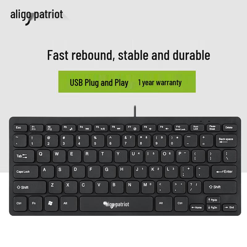 Aigo W922 Wired USB Chocolate Mini Keyboard 2-Pack