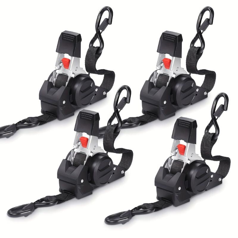 Multipurpose Polyester Cargo Strap Heavy Duty Retractable Fastening Strap For Motorcycle Camping Equipment Luggage