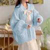 Autunno Inverno Donna Vestiti Donna Largo Scollo a V Fiocco Manica Lunga Maglione Pullover Dolce Caldo Maglia Femminile Top