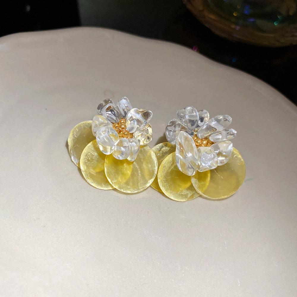 Scallop Shell Stud Earrings Bohemian Pendant Ear Studs Retro Shell Drop Earrings  Gift