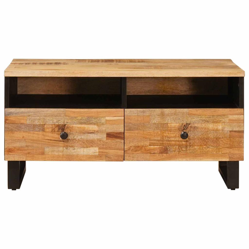 Coffee Table Brown 80 X 54 X 40 Cm Solid Mango Wood