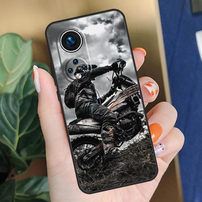 Moto Cross Motorcycle Sports Case For Honor 200 Lite 50 70 90 X8a X9a X8 X9 X8b X9c X9b Honor Magic 6 Pro 5 7 Lite Cover