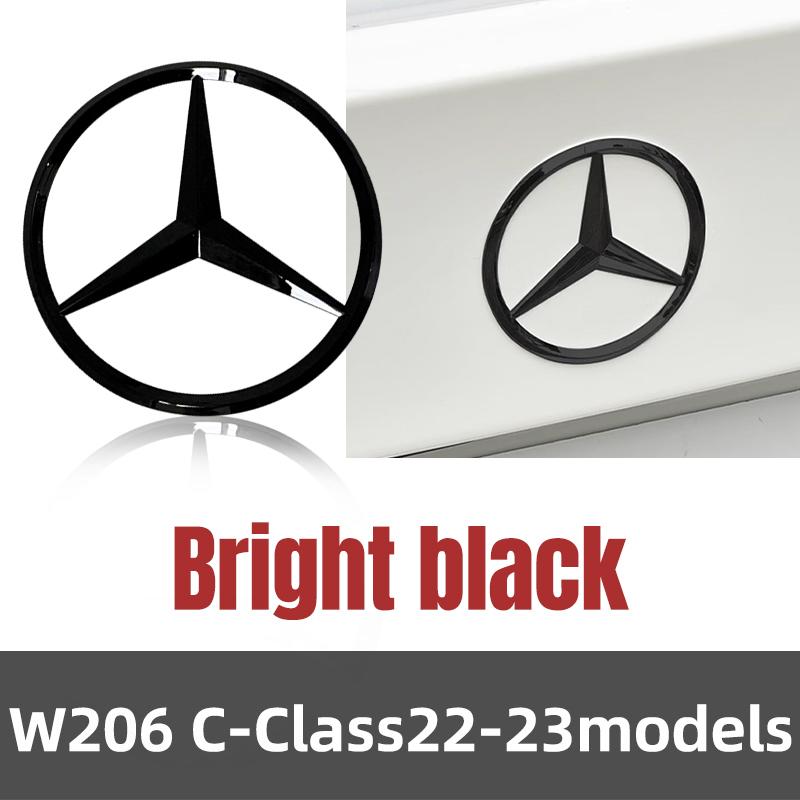 ABS Heck Stern Embleme Kofferraum Stern Logo Aufkleber Plakette für Mercedes Benz W204 W205 W206 W212 W213 W177 W176 W117 W222 W223