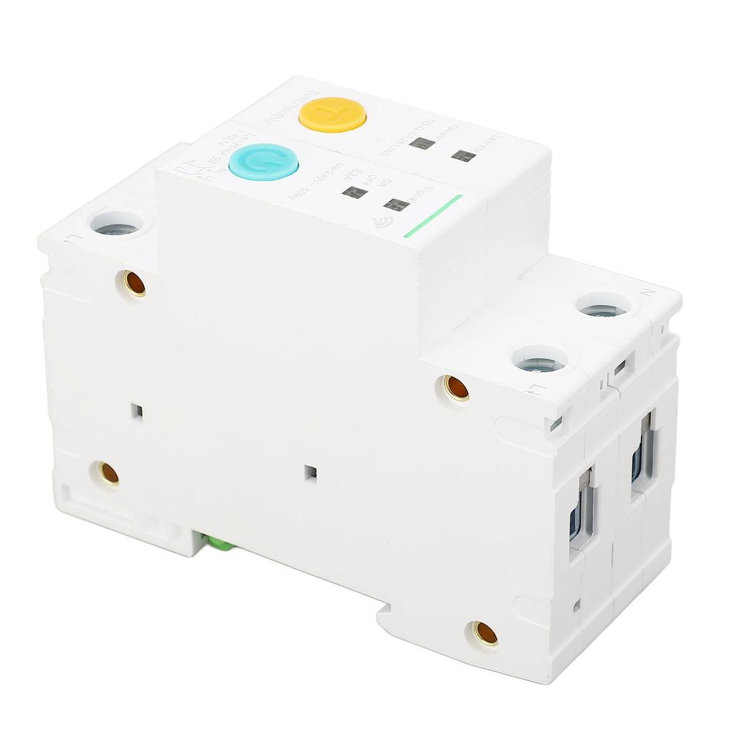 WiFi Smart Circuit Breaker 2P Small Switch PA66 32A 230V 30mA Earth Leakage Protection