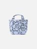 Marimekko Piirto Unikko Lunchbag Tote Bag (Japan Exclusive) Women's, 52152259294020, Light Blue x Black