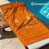 Halloween Pelziges Kürbisgesicht Schnelltrocknendes Badetuch Mikrofaser Strandtuch Leichtgewicht Schwimmen Camping Yoga Strand Out