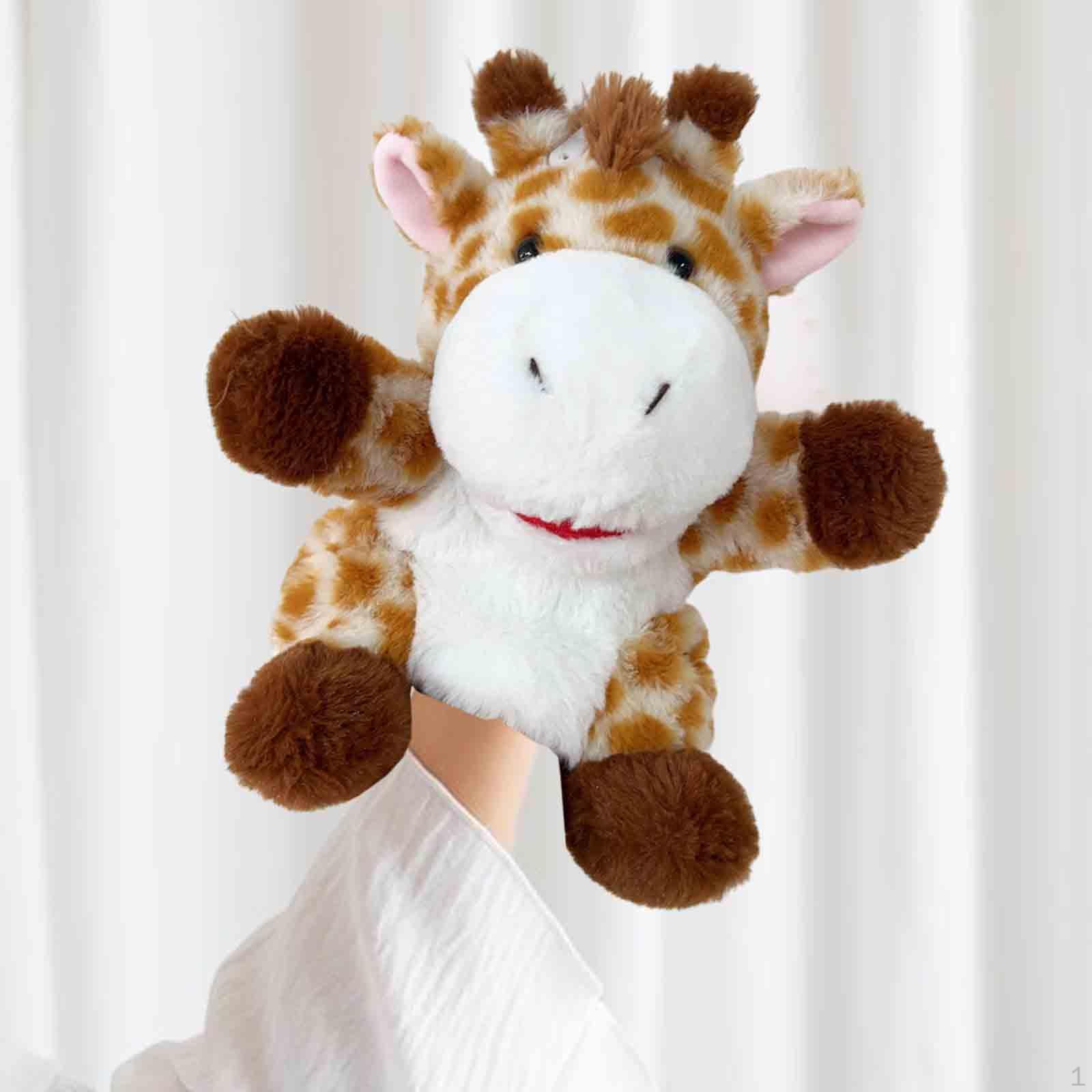 

Животное палец марионетка плюшевая рука творческая мягкая игрушка голова перчатки притворяются giraffe