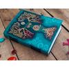 Blank Spell Book of Shadows Journal with Lock Clasp Handmade Leather Diary Printed Mother Earth Prayer Pagan Witchcraft notebook