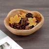 Irregular Shape Fruit Tray Polished Serving Bowl Creative Wooden Salad Bowl  Vegetable