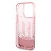 Etui Do iPhone 14 Pro Karl Lagerfeld Liquid Glitter Różowe