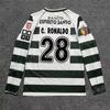 Retro Long Sleeve Soccer Jersey Vintage Football Shirt Men Women Adult Fan Wear Classic Player Style