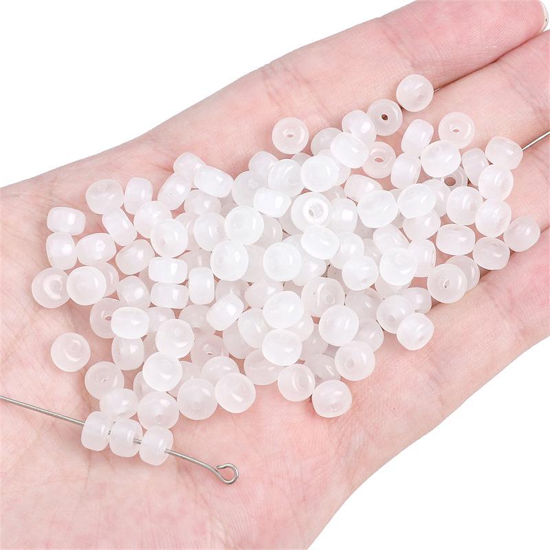 Black & White Glass Beads: Transparent Round, Crystal, Wheel, Bamboo - DIY Handcrafted Bracelet & Necklace Jewelry