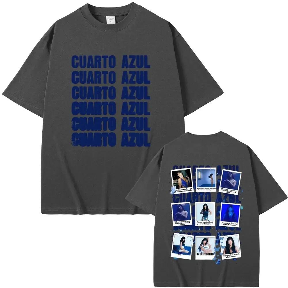 Cuarto Azul Album Double Sided Collage T-Shirt Latin Pop Artist Oversized White Unisex Music Oversized Women And Men T-shirts