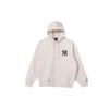 New Era X MLB Collaboration New York Yankees Letter Logo Pullover Hoodie Unisex sweatshirt Oatmeal 13781158