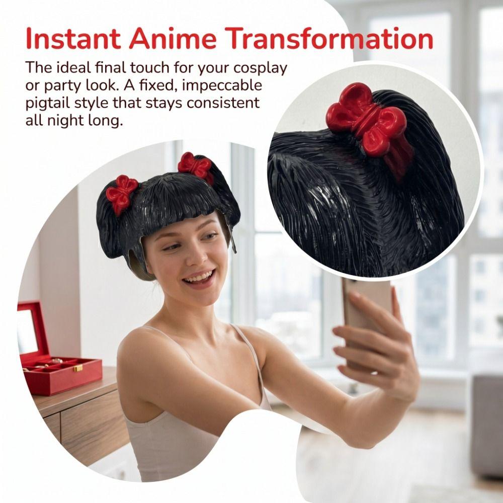 Short Bob Cosplay Wig Realistic Bob Hair Wig Fashion Accessory Overhead Masks Makeup Event