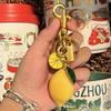 2025 Portachiavi Limone Dorato Ciondolo Borsa Portachiavi alla Moda Personalizzato Ciondolo Borsa Portachiavi Accessori Catena Borsa