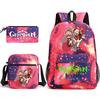 Yuanshen Backpack 3 Pieces/set Girls Boys Travel Shoulder Bag School Backpack