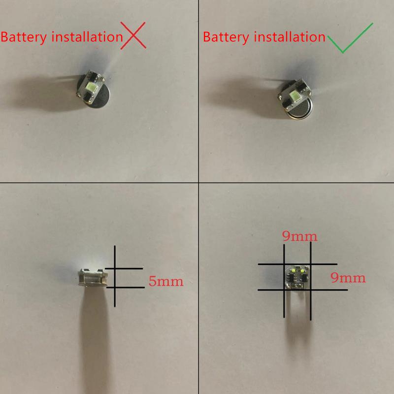 1Pc Led Magnetron Light Modeling Led Bright Wireless Lamp Diy Toys Model Magnetic Induction Lights W Button Battery + Magnet