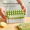 Press-Type Ice Cube Tray with Lid
