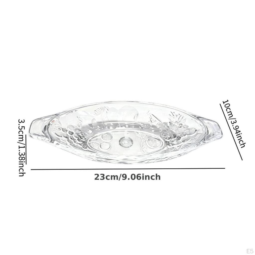 4 Pieces Dessert Bowl Banana Split Bowls Ice Cream Fruit Acrylic Material Ergonomic Boat
