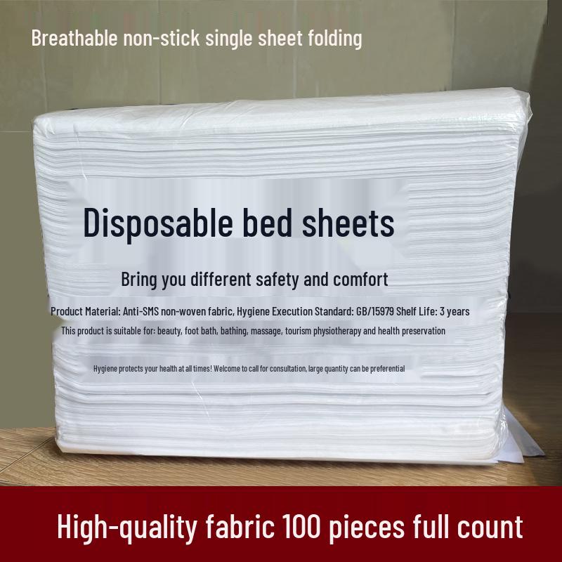 Waterproof Disposable Beauty Bed Sheets with Holes – Thickened Set for Salon Use