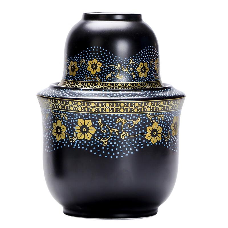 

Golden Rattan Ceramic Wine & Sake Warmer Set