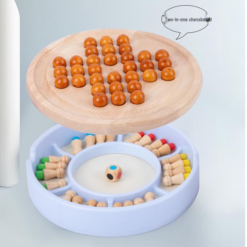 Stor Diamant Schack Klassiker: Träpedagogiskt Bordsspel för Barn