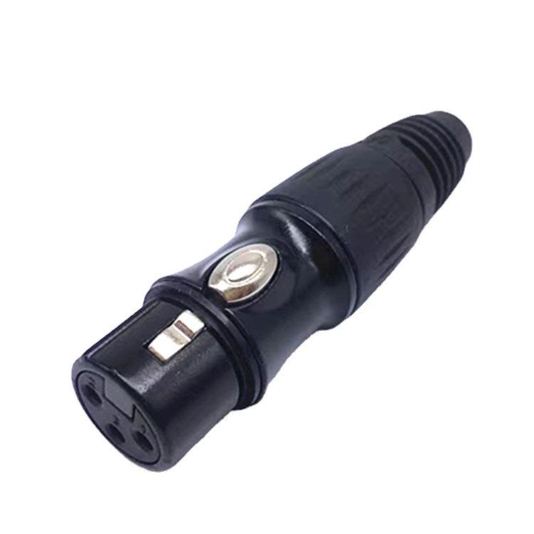 Gold-Plated 3-Pin Copper XLR Mixer Plug (Balanced Male & Female)