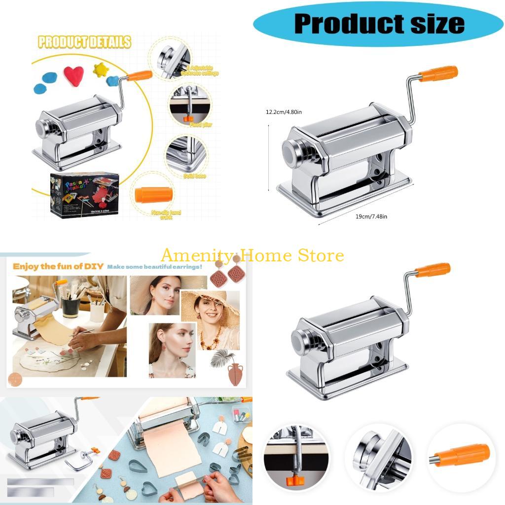 

F26C Adjustable Thickness Clay Press Roller Machine For Pottery Color Mixing Blending CN