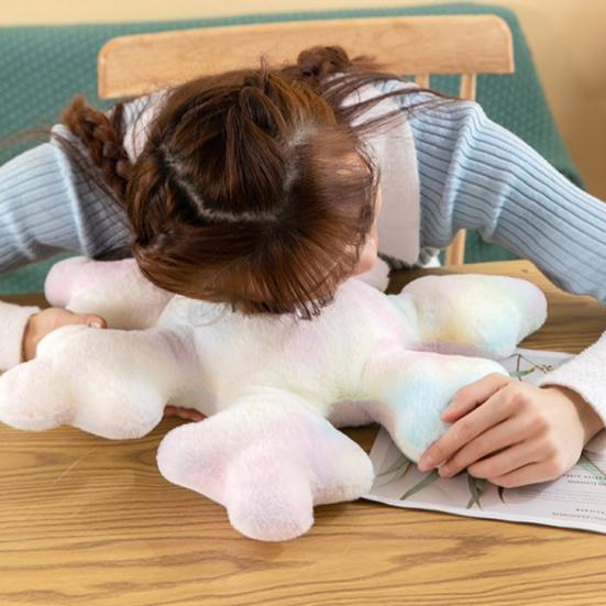 Pernă cu fulgi de zăpadă de Crăciun perne decorative de pluș de iarnă canapea în formă de fulg de nea Decorare canapea pat Moliciune Decor adorabil de iarnă