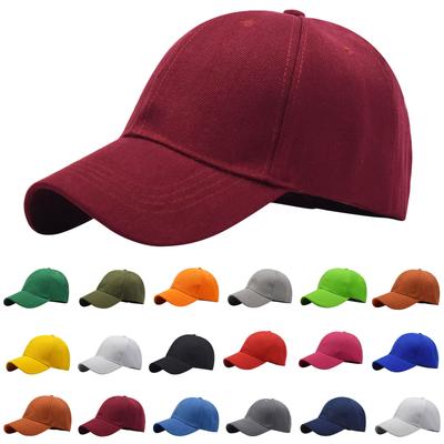 Fashion Solid Colour Baseball Cap Couple Curved Eaves Tongue Hat Sun Hat EMA